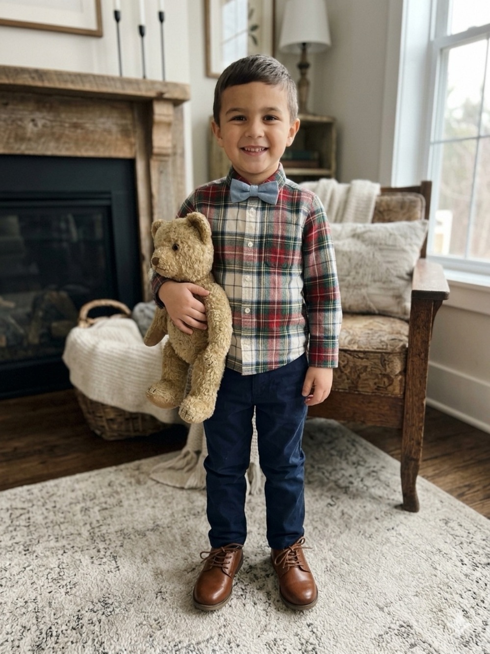 Carter's Boys Spencer Brown Dress Shoes | Size 12 | LIKE NEW Christmas OOTD